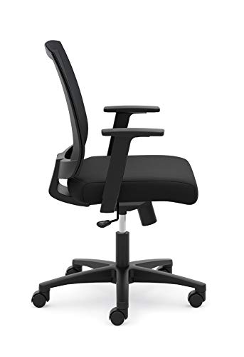 Hon Torch Mesh Mid-Back Task Chair, Fixed Arms, In Black (Hvl511) #TOP6