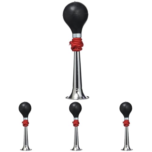Klaxon 1 ton Argent puissant Chester F705100 avec signal acoustique net (Lot de 4)