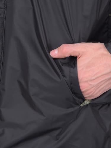 Image of Dollar Rainguard Men's Reversible Full Sleeve Solid Raincoat Set With Adjustable Hood and Pocket