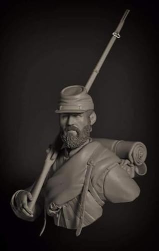 Busto de resina de soldado estadounidense 1/10 minucioso de la Segunda Guerra Mundial 8x5Wj36J