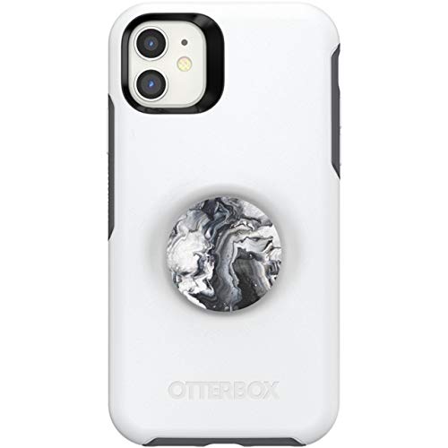Black Friday Clearance Otter + Pop for iPhone 11: OtterBox Symmetry Series Case with PopSockets Phone Grip and Phone Stand, PopGrip, Collapsible, Swappable Top, Polar Vortex and Ghost Marble