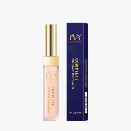 CVB C97 Complete Coverage Liquid Concealer for Soft- Matte Finish Look Under Eye Dark Circles & Red Patches 6ml (01 White Ivory)