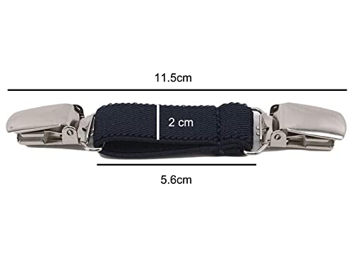 Mitten Clips Stainless Steel Elastic Gloves Clips for Kids and Adults （3 Pairs, Black）2