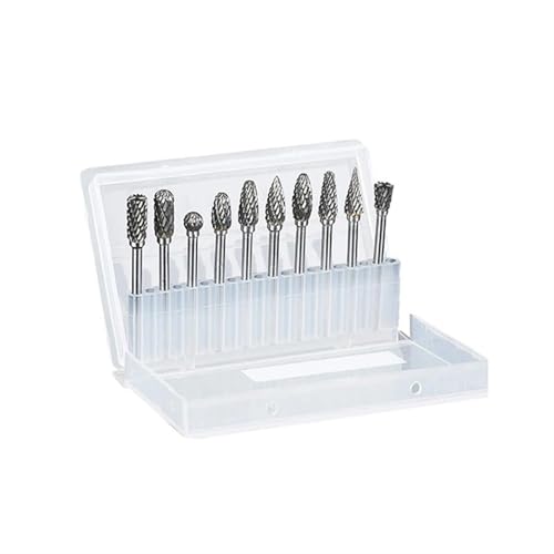 10 Piezas Fresas de Carburo de Tungsteno 1/8" miniatura 1