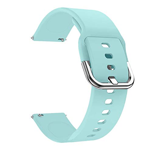 Lwsengme Watch Bands-Width 20mm,22mm-Quick Release & Choose Color-Soft Silicone Replacement Watch Straps (#1, 20mm(Watch Lug Width is 20mm))
