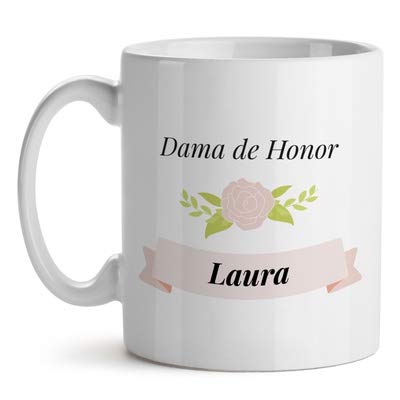 Kadoo Regalos Taza Personalizada Boda Dama de Honor