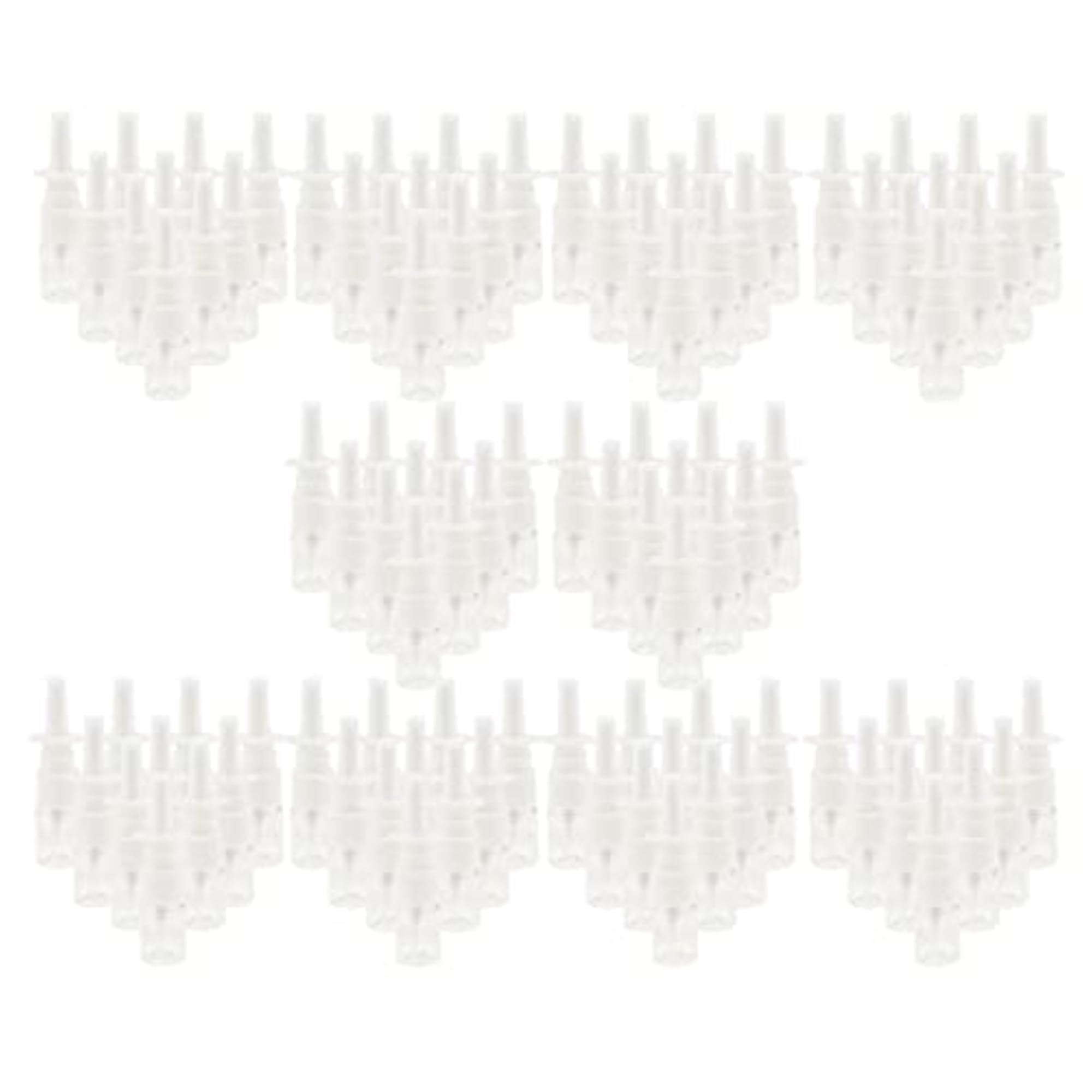 100 Pieces 5ml Mini Poly Nasal Spray Bottles Fine Mist Sprayer Pump Clear