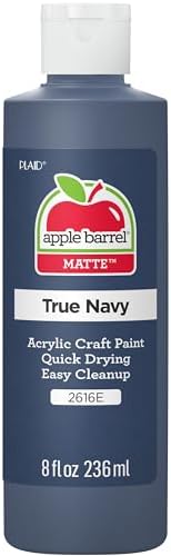 Apple Barrel, Acrylic Paint, 8 fl oz, True Navy, (Pack of 1)