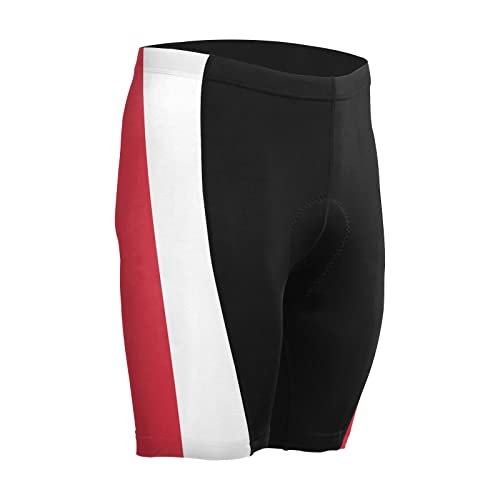 Monaco Flag Men's Bike Shorts Padded Cycling Bicycle Biking Shorts Tight Multicolor
