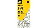 AA Road Map Paris & The North (AA Road Map France, Band 4)