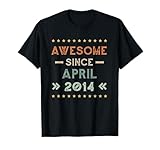 Photo Gallery awesome since april 2014 birthday design maglietta Photo Gallery awesome since april 2014 birthday design maglietta