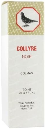Colman Collyre Noir Drops 50 ml. For the care of the eyes. For Pigeons, Birds & Poultry