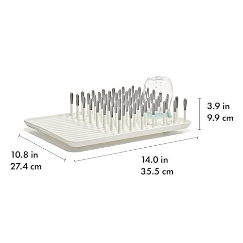 Image of OXO Tot Baby Bottle Drying Rack with Drain Board, Portable Drying Rack