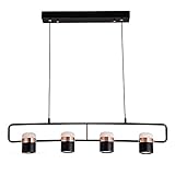 【Ampie applicazioni】 - La lampada a sospensione moderna dallo stile semplice si adatta a qualsiasi stanza come camera da letto, soggiorno, sala da pranzo, isola cucina, sala studio, atrio, ufficio, sala riunioni, showroom, hotel, bar, villa ecc. il soffitto basso/alto, piatto/inclinato, che ti regala una decorazione unica ed elegante, mai superata.