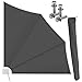 Produktbild Kesser® Balkonfächer klappbar mit Wandhalterung | 140x140cm | Sichtschutz Balkon Windschutz | Balkonsichtschutz | Seitenmarkise | witterungsbeständig | inkl. Montagematerial | Anthrazit