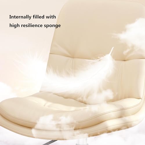 Chaise de bureau ergonomique en cuir pivotant à 360° réglable - 5