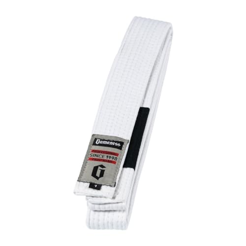 Gameness Jiu Jitsu Youth Belt | BJJ Belt for Kids White 00