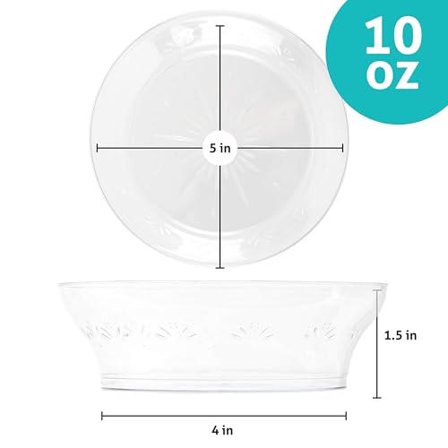PLASTICPRO Premium Heavy Weight Crystal Clear Disposable Hard Plastic Plate (240, 10 Ounce Bowls) by PLASTICPRO - Image 6