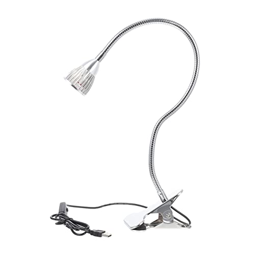 Tofficu Lámpara LED de Mesa con Clip USB Luz Protección para Lectura y Estudio Nocturno Diseño Creativo para Mesita de Noche y Escritorio