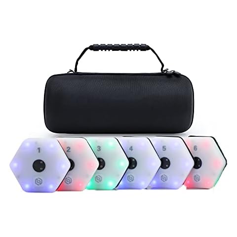 Reaktionslicht, mit App-Übungen, Zubehör, Lichter zur Verbesserung der Geschwindigkeit, Beweglichkeit, Reflexion, Fokus, Übung für Freizeit, Box-Reflex(6 Reaktionslicht) Cover