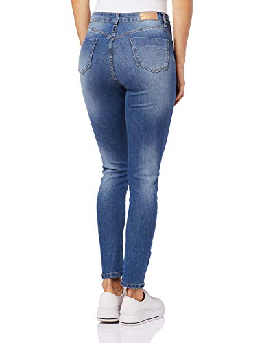 Calça Legging Cinta Push Up Super Lipo, Feminino, Sawary Jeans, Indigo, 42