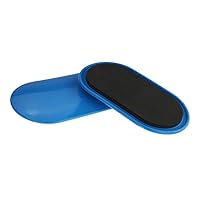 Tuokay, 2er Elliptisch Doppelseitige Gliding Discs, Fitness Disc Slides für Fitnessstudio, Zuhause, Yoga, Pilates, für Teppich, Fliesen, Laminat, Holzboden (Blau)