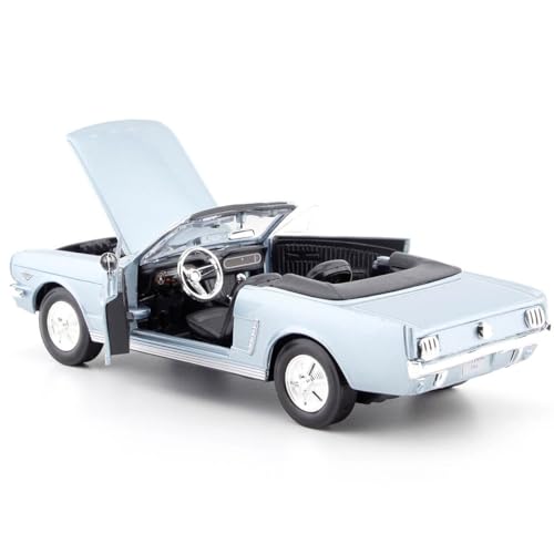 Motormax 1:24 Ford Mustang Convertible azul claro miniatura 4