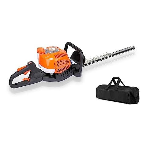 PROYAMA 24-Inch 26cc 2 Cycle Gas Powered Dual Sided Hedge Trimmer with Rotating Handle 2-Year Warranty Less Weight Less Fatigue Suitable for Gardener Professional Landscaper Home User Cover