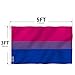 Anley Fly Breeze 3x5 Foot Bisexual Pride Flag - Vivid Color and Fade proof - Canvas Header and Double Stitched - LGBT Pride Month Flags Polyester with Brass Grommets 3 X 5 Ft