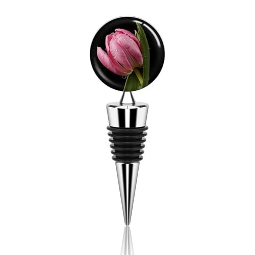 Bouchon de bouteille de vin réutilisable avec fleur pour la conservation au bar - 2