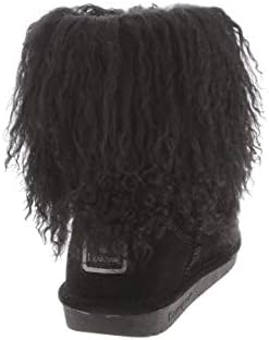 BEARPAW Women's Boo Black Size 7 | Women's Boot Classic Suede | Women's Slip On Boot | Comfortable Winter Boot | Image 5