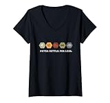 Womens Never Settle for Less V-Neck T-Shirt