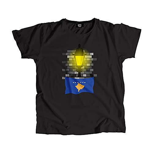 T-shirt Kosovo Street Lamp Bricks vêtements streetwear unisexes et originaux