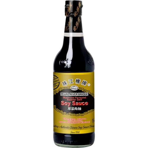 PEARL RIVER BRIDGE - Sauce Soja Foncée Saveur Champignon Supérieure - 1 x 500 ml