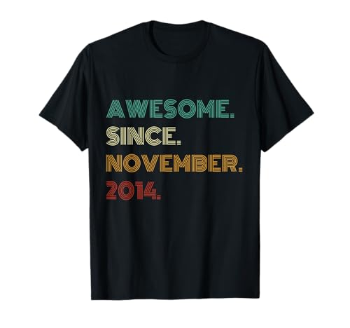 11 Years Old Awesome Since November 2014 11th Birthday T-Shirt 11 Years Old Awesome Since November 2014 11th Birthday T-Shirt