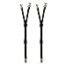 Shirt Garters - Military Shirt Garters - Shirt Stays with Round Clips (Y Style)
