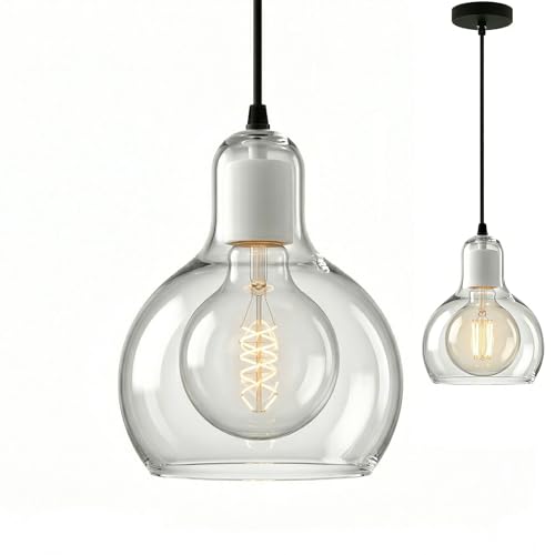 Lustre plafonnier moderne en verre transparent de haute qualité pour salon contemporain