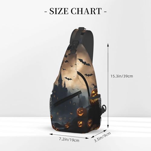 Halloween Flying Bats 3 Stylish Men'S Messenger Bag - Durable Polyester, Huge Capacity & Adjustable Strap3