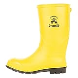 Kamik Stomp Rain Boot (Toddler/Little Kid/Big Kid), Yellow/Black, 13 M US Little Kid