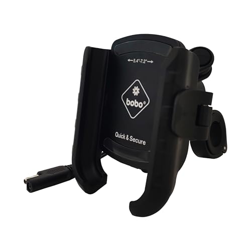Image of BOBO BM24 PRO Plus Quick Release with PRO Plus Vibration Damper and 36W USB-C Charger Bike /Cycle Phone Holder Motorcycle Mobile Mount