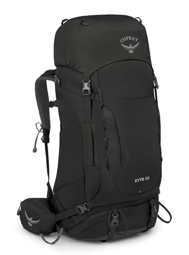 Image of Osprey Kyte 58L Women's Backpacking Backpack with Hipbelt, Black, WM /L