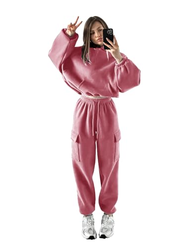 Image of KOTTY Women's Co-Ords Solid Sweatshirt With Sweatpant