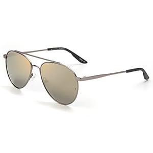 MO – Lunettes de soleil aviateur homme et femme avec monture de coloris bleu, noir ou gris. Verres polarisés réfléchissants de couleur bleue, noire, or ou grise. Lunettes aviateur mod. mó sun rx
