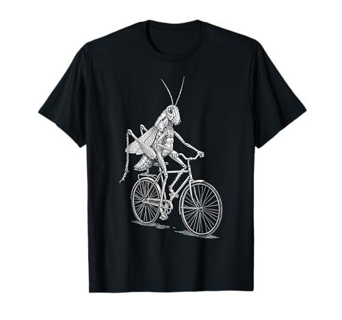 Cycling Bicycle Grasshopper Vintage Cyclist Funny Biker T-Shirt