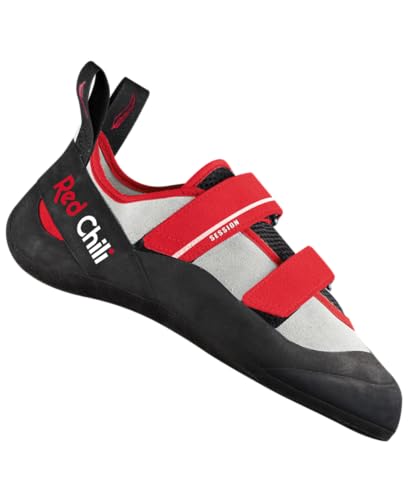 Chaussure d'escalade Red Chili Session 4 avec gomme adhérente grise pour petites prises