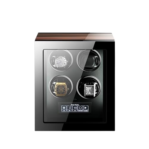 Caja Fuerte Pequeña, Caja De Seguridad Automática De Lujo For Reloj Con Pantalla Táctil LCD De Motor Y Cajas De Accesorios De Reloj De Madera Con Control Remoto(6224) - imagen 3