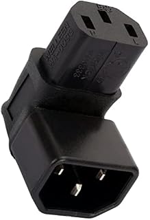 IEC Male C14 to C13 Right Angled 90 Degree IEC C13 C14Power Adapter PDU Plug