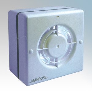 Manrose WF100H 100mm/4" 230v WF100 Series Humidistat Timer Axial Window Fan