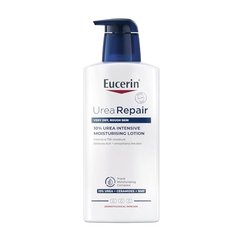 Eucerin UreaRepair Plus Body Lotion 10% Urea 400ml, Intensive 48H Dry Skin Relief Body Cream for Dry and Rough Skin, Moisturising Skincare with Urea and Ceramides, Medical Skincare