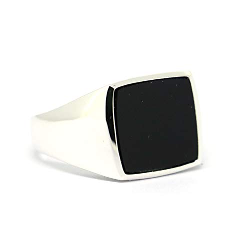 Lifufinejewels Mens 925 Sterling Silver Black Onyx Signet Ring Buy Online In China At China Desertcart Com Productid